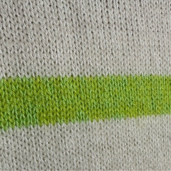 CLAUDIA NICHOLE Preppy Minimalist Striped Cashmere Cotton Crewneck Sweater XS - Picture 8 of 16